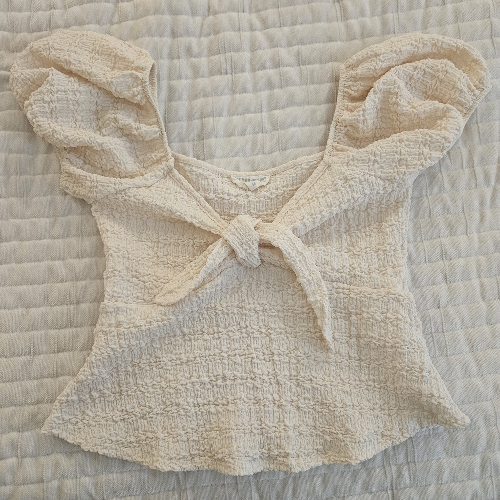 See You Monday Cream Puff Sleeve Blouse